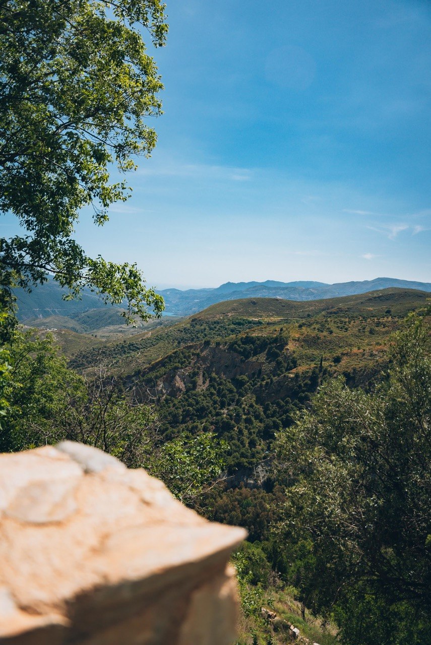 Looking down the valley